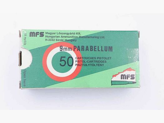 MFS Munition, Ungarn Pistolenmunition