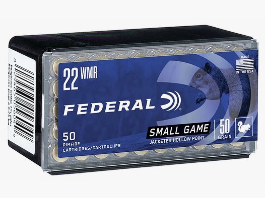 Federal Small Game .22 Win. Mag. Game-Shok 50GR JHP 50 cartucce