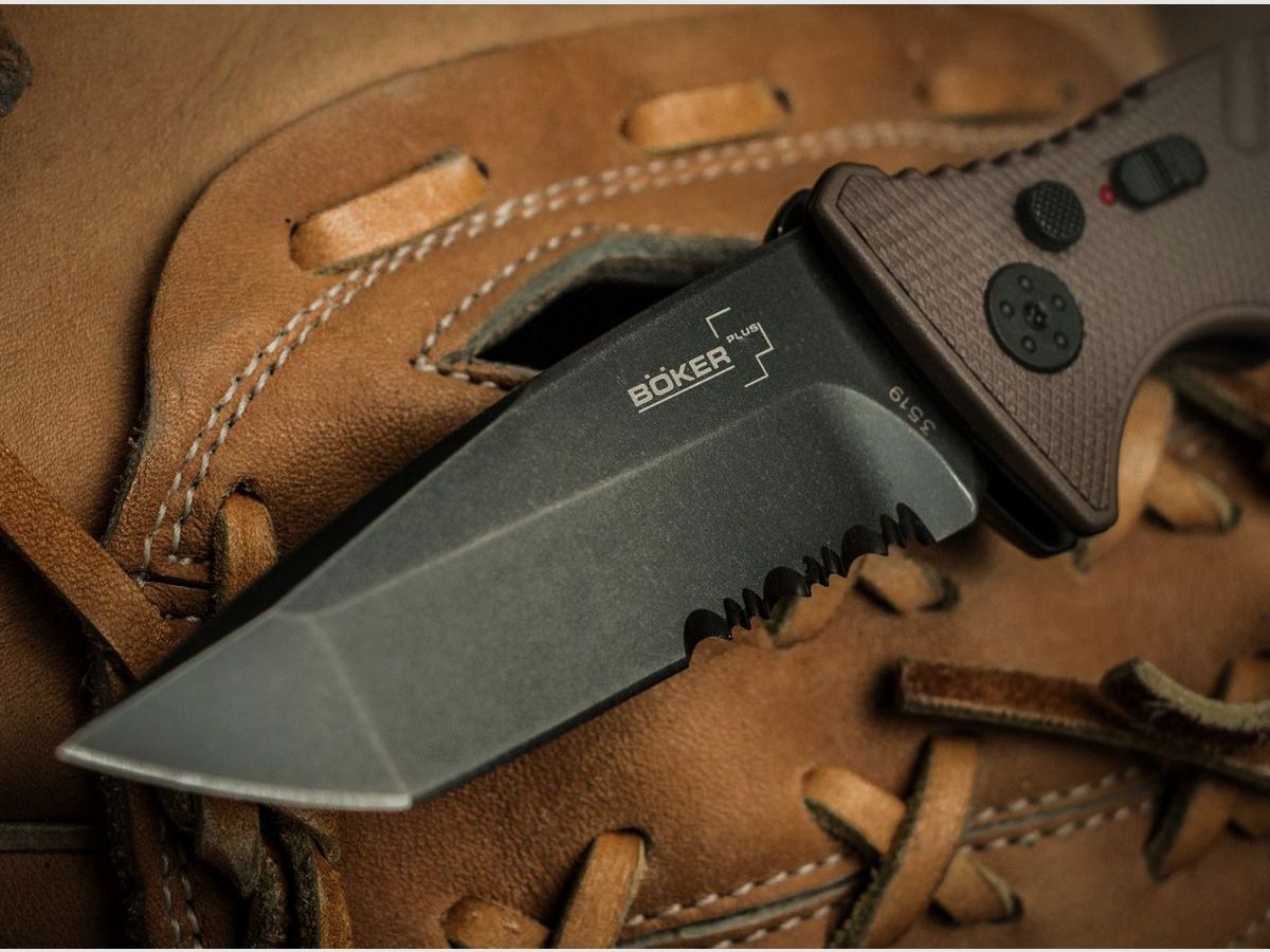 Böker Plus Strike Tanto Coyote Couteau Pliant, image 12 sur 12