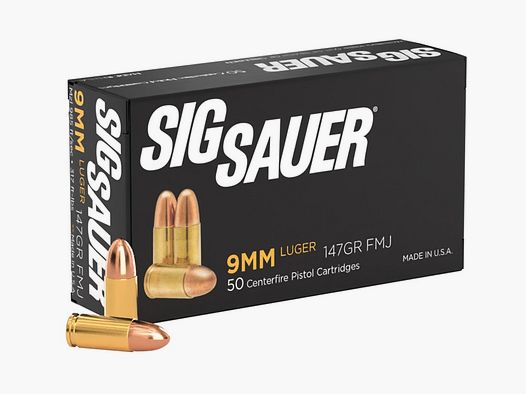 Sig Sauer Elite Ball FMJ 9 mm Para 9.5g