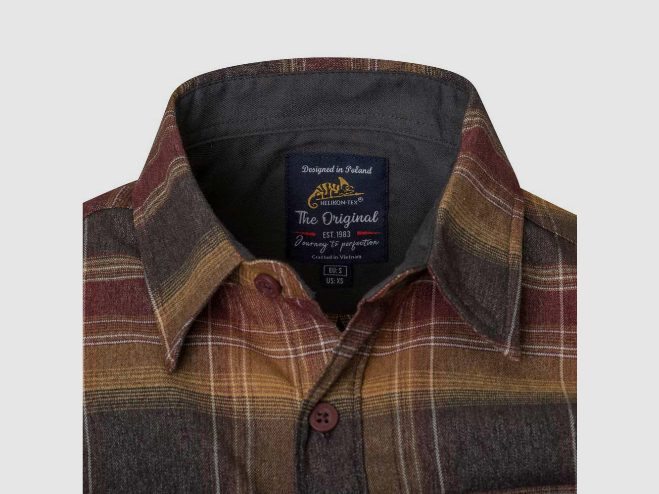 HELIKON-TEX GREYMAN SHIRT BLAST BLUE PLAID