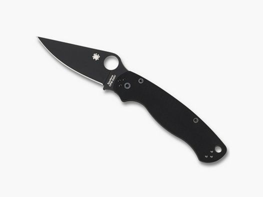 Spyderco Para Military 2 knife G-10 Black plain Black