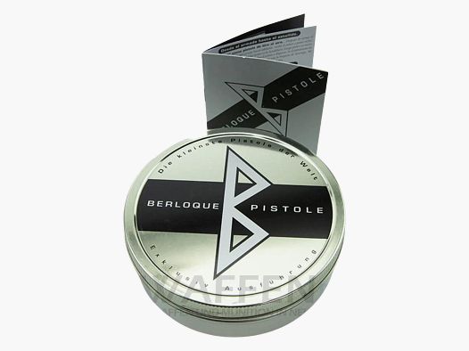 Berloque Schreckschusswaffe 2mm in schöner Geschenkdose