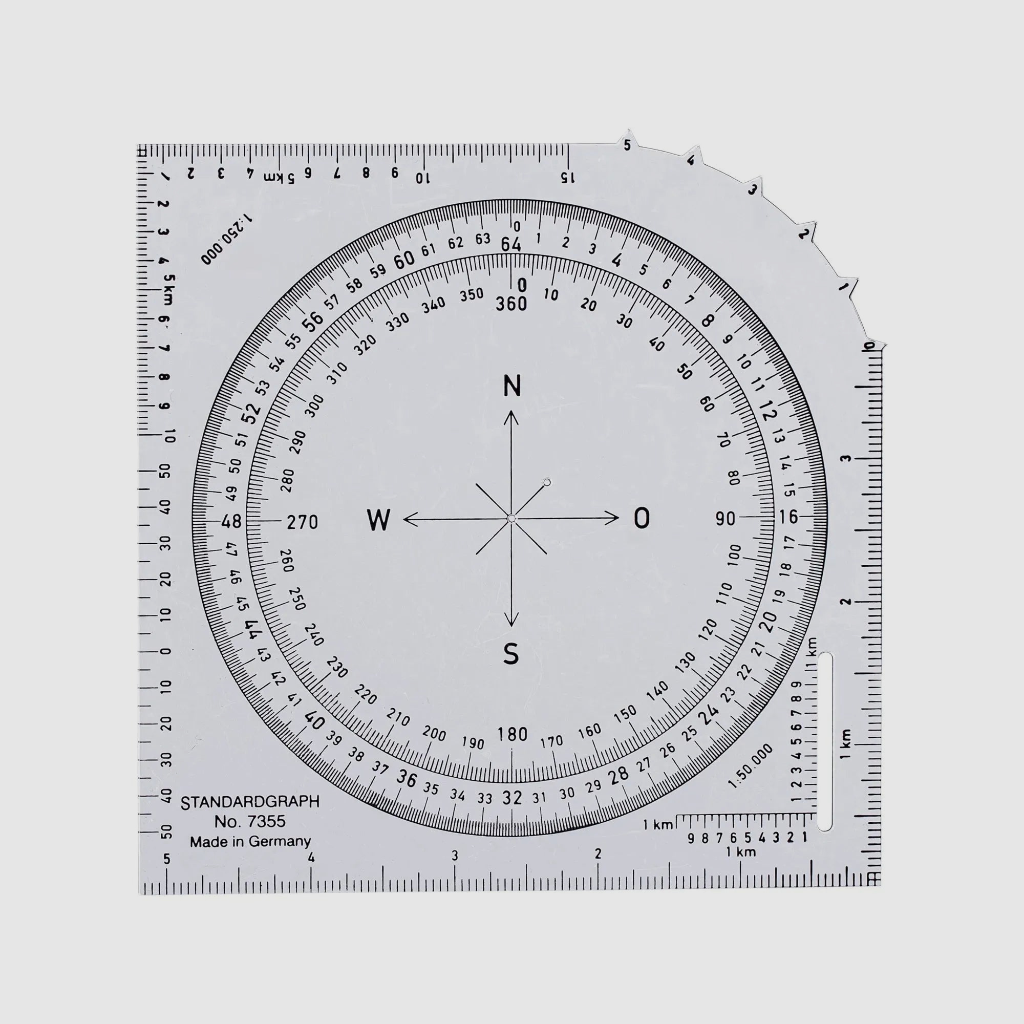 Standardgraph Karten-Winkelmesser