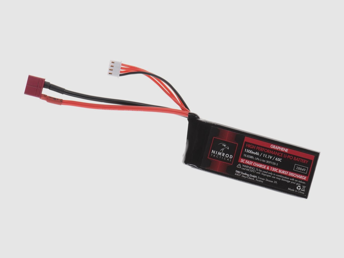 Lipo 11.1V 1500mAh 65C Graphene T-Plug | Nimrod