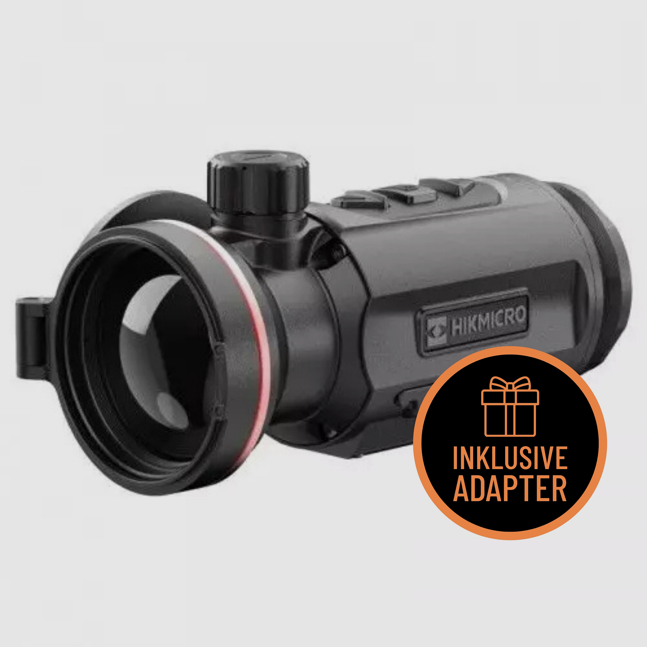 HIKMICRO Clip-On Thunder TQ50C 3.0 Paquete Completo incluyendo Adaptador – Adaptador: Adaptador Rusan, Tamaño de la manga de sujeción: 42,5 mm