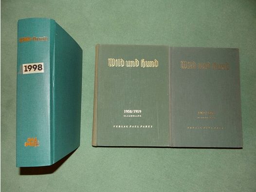 Wild & Hund czasopisma myśliwskie oprawione 1958-1998