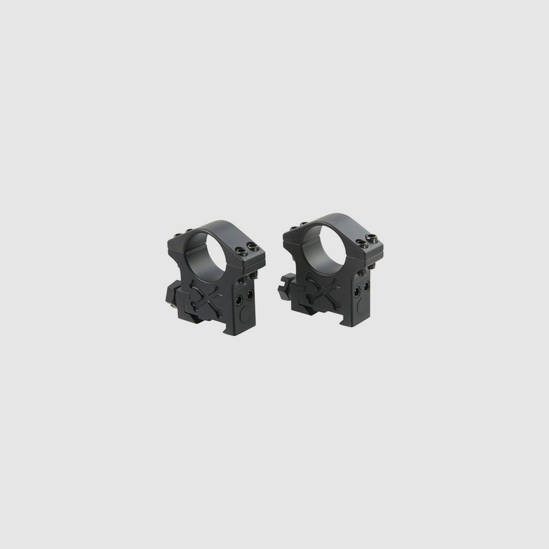TALLEY 1″ WYSOKIE (1.250″) TAKTYCZNE RINGI PICATINNY, CZARNE, zdjęcie 2 z 3