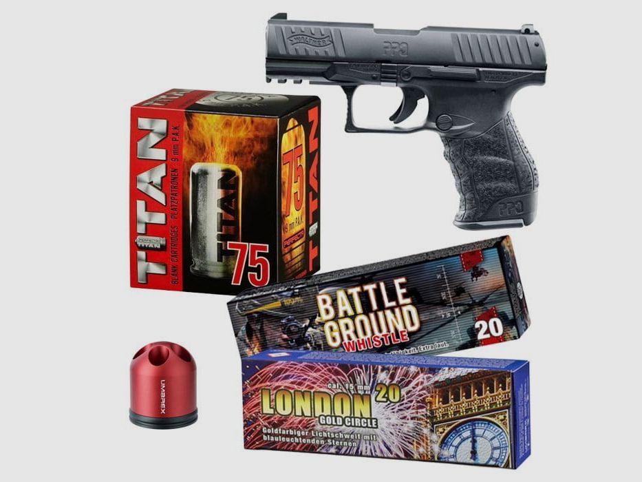 Set de pistolas de fogueo para Año Nuevo 3