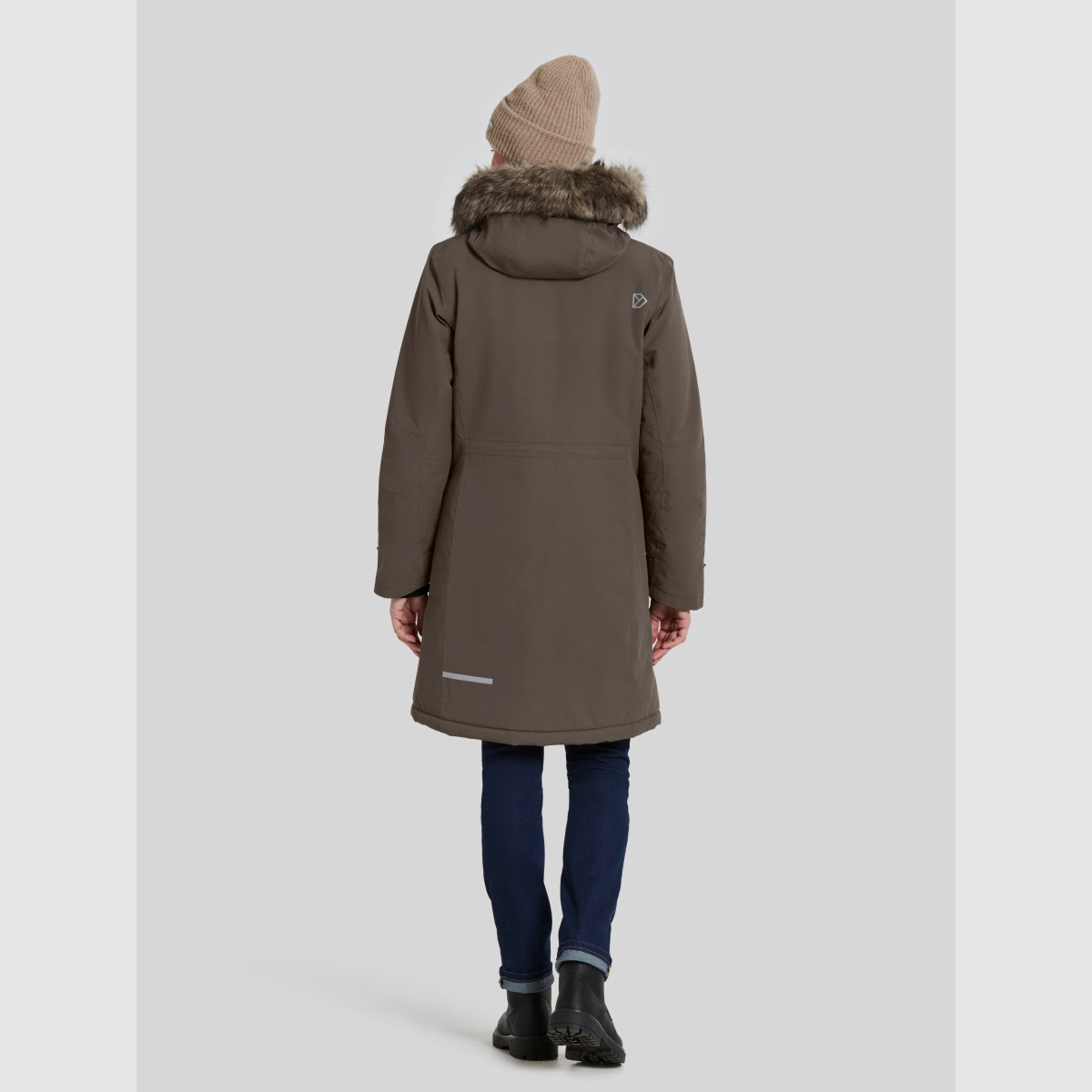 DIDRIKSONS Erika Damen Parka 3 Mocha Brown