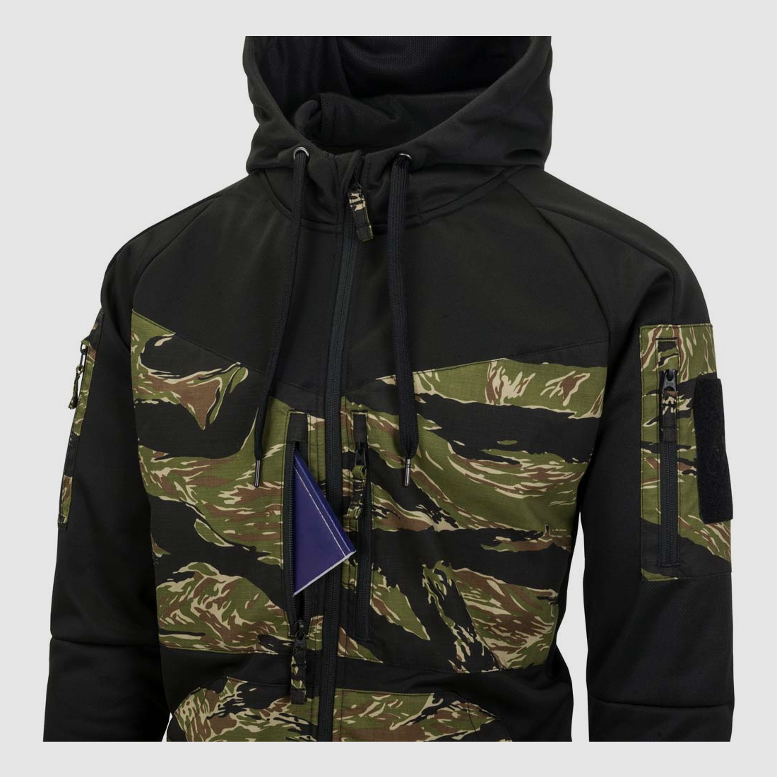 HELIKON-TEX ROGUE HOODIE (FullZip) MULTICAM BLACK