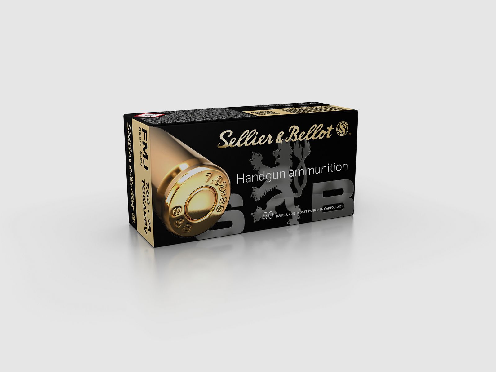 S&B 7,62x25 TOKAREV FMJ ammunition 5.50 g, image 3 of 3