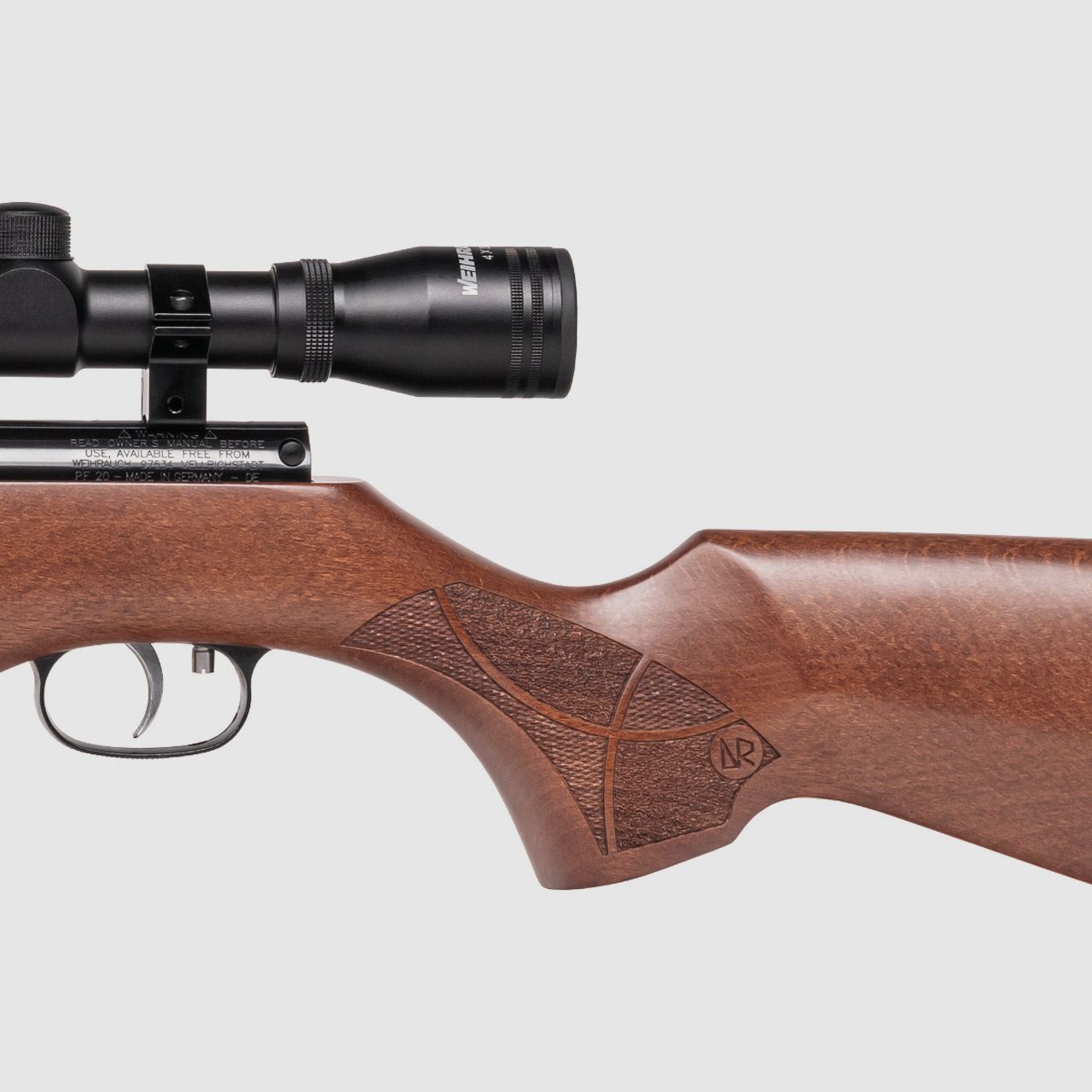 Knicklauf Luftgewehr Weihrauch HW 50 S Buchenholzschaft punziert Kaliber 4,5 mm (P18)