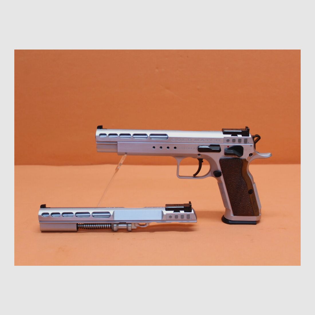 Tanfoglio Ha.Pistols .45Auto Tanfoglio Gold Match Combo Set incl. exchange system 9mmLuger, 6" polygon barrel
