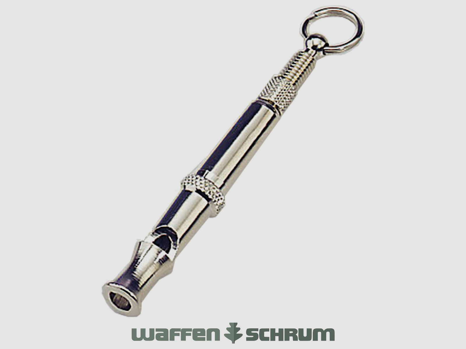 Sprenger Lautlose Hundepfeife aus Messing, vernickelt, Länge: 7,5cm