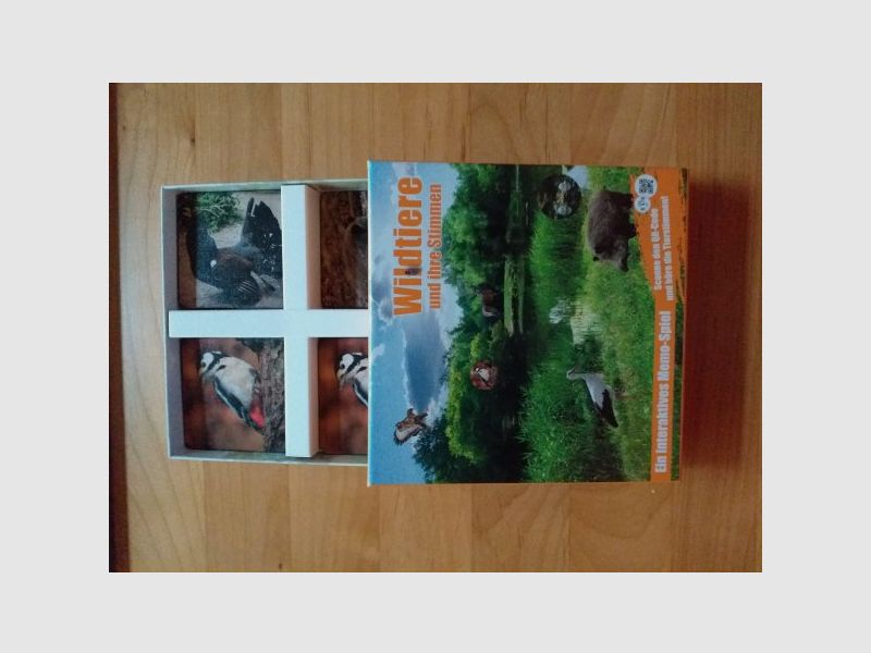 Wildtiermemory inkl. App mit echten Tierstimmen