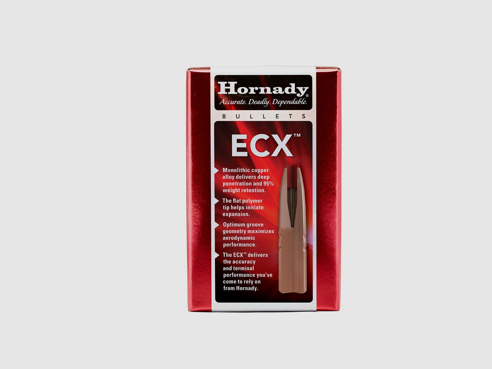 Hornady BULLETS 8,5MM/8,5 X55/.338 185GR ECX TIPPED BLEIFREI – 50 Stk.