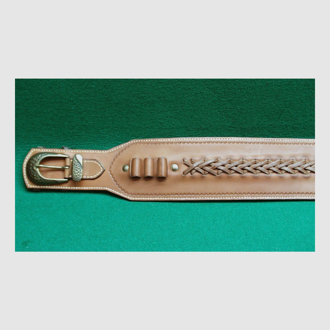 Custom Made Patronengürtel Leder