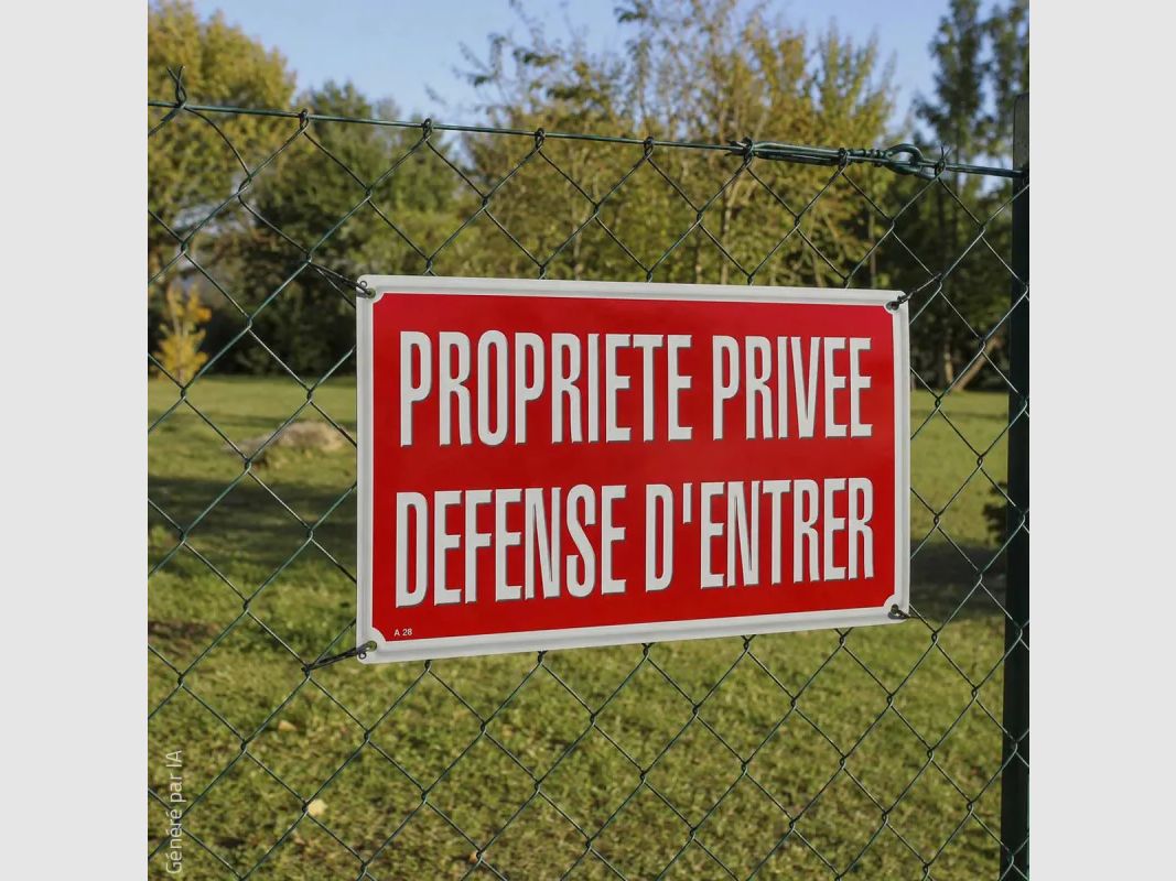 Panneau Propriété privée accès interdit Akilux 35 × 25 cm, image 8 sur 10