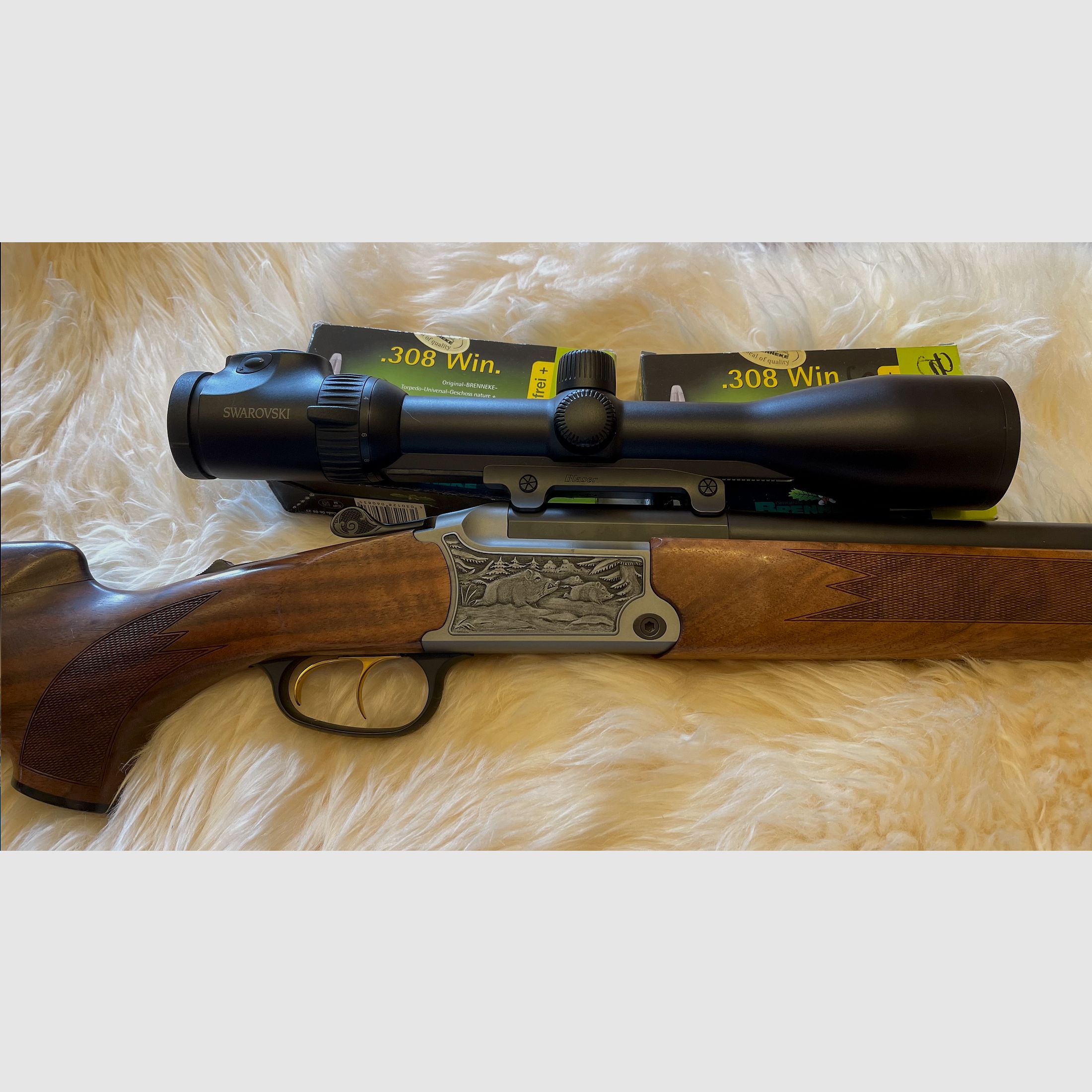 BLASER BBF 95 "Sp. Shot" | 12/76 - .308 | Inclus. Blaser Sattelmontage et lunette Swarovski Z6i 2-12x50