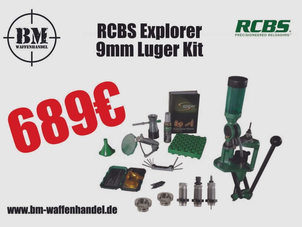 RCBS Explorer 9mm Reloading Kit