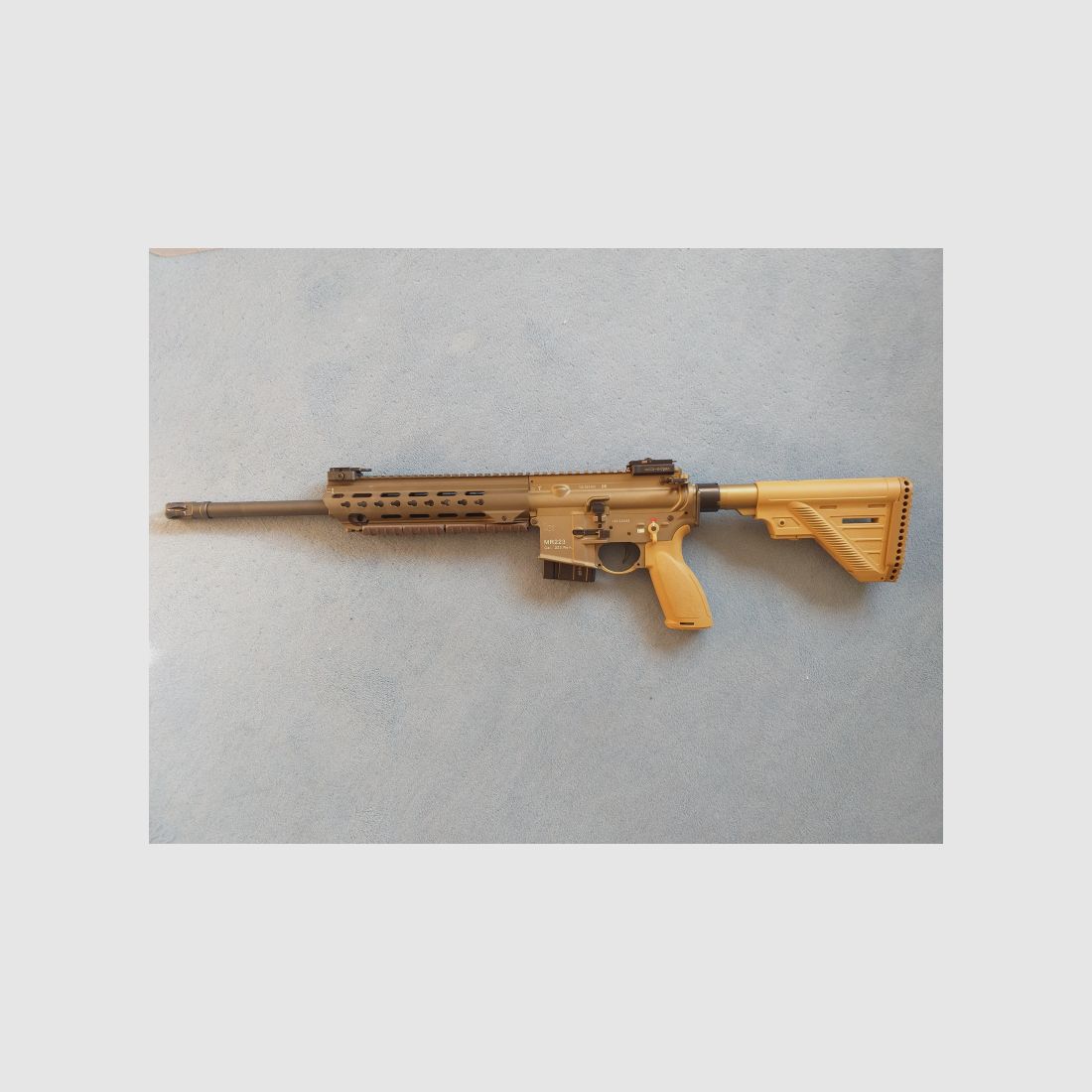 Heckler&Koch - MR223A3 - 16,5"-.223 Rem- RAL 8000 - slimline Handschutz-kurz