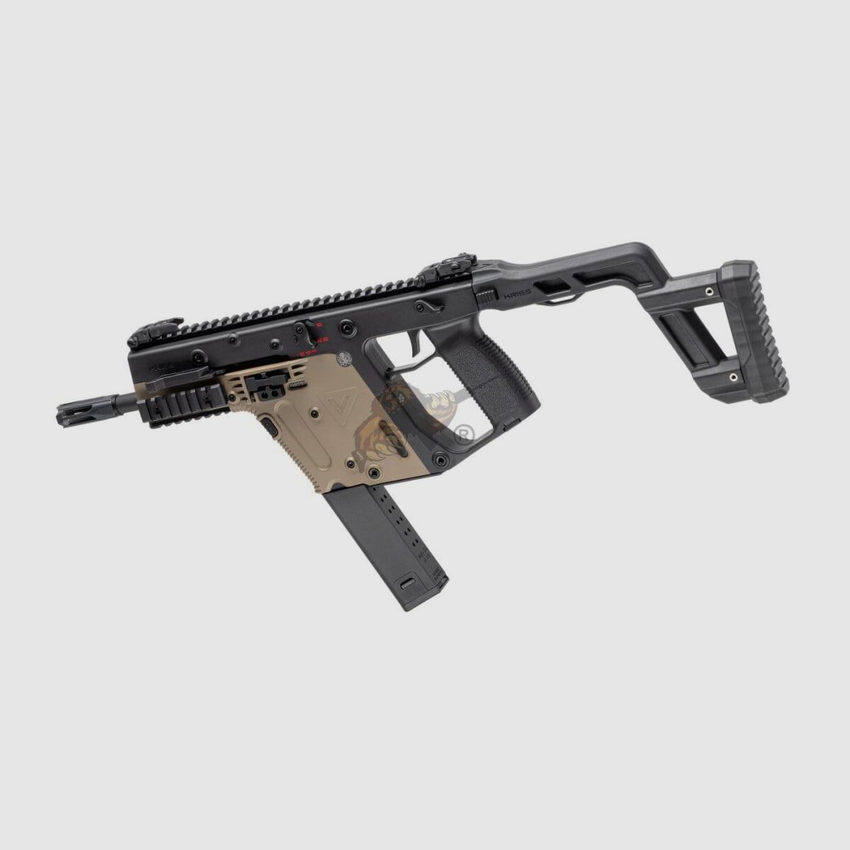 Kriss Vector V2 Airsoft en Duet Tone Noir / Tan - max. 0,5 Joule (Krytac)