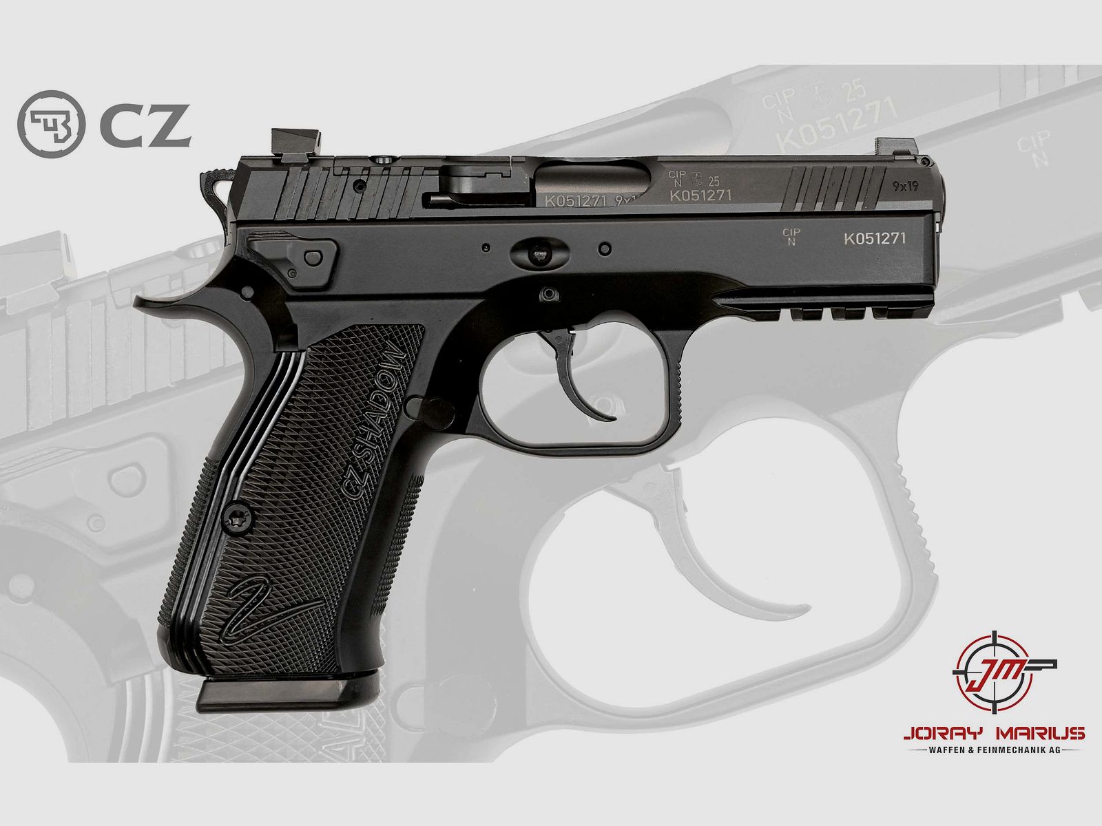 CZ Shadow 2 Carry OR 9mm Para, 15-Schuss, Bild 1 von 2