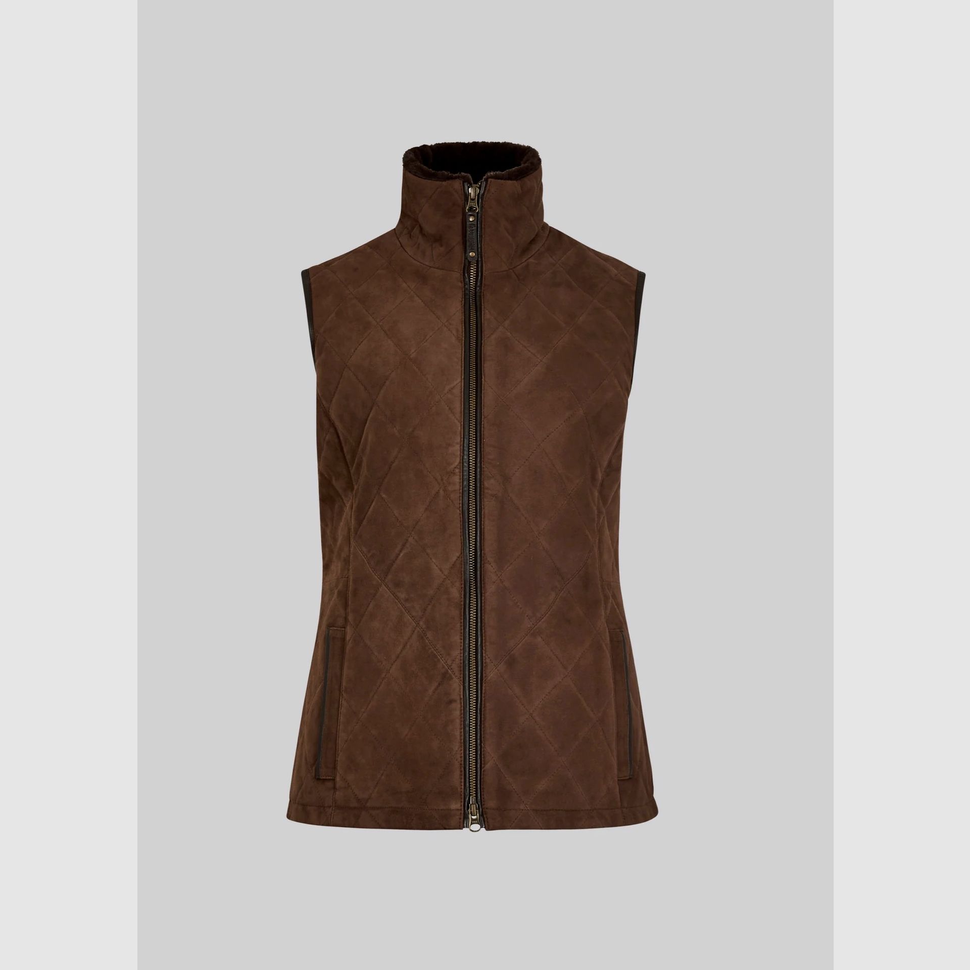 Dubarry Ballyhale Damen-Wildlederweste – Walnuss, Bild 1 von 5