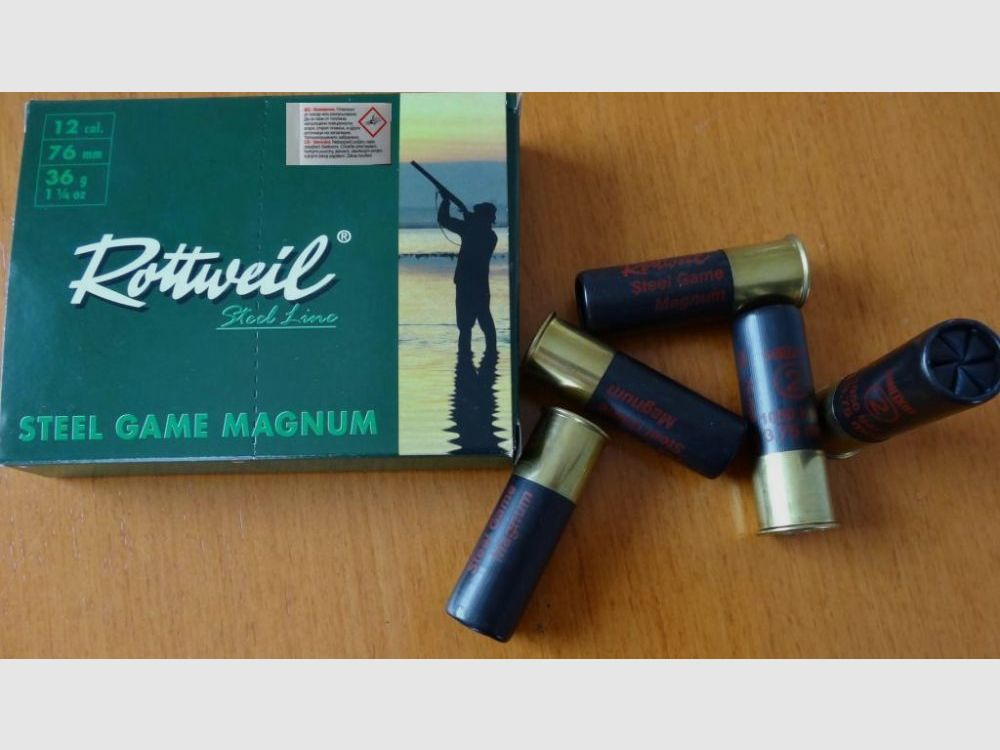 Rottweil Rottweil Steel Game Magnum plombs en acier doux 12/76-3,25mm