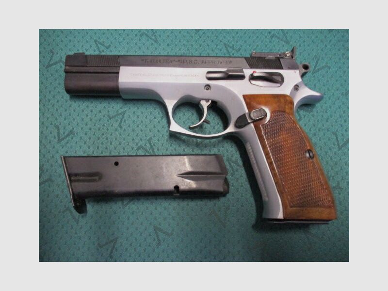 Pistolet Tanfoglio "The Ultra" 9mm Luger z celownikiem sportowym i zapasowym magazynkiem Ultra