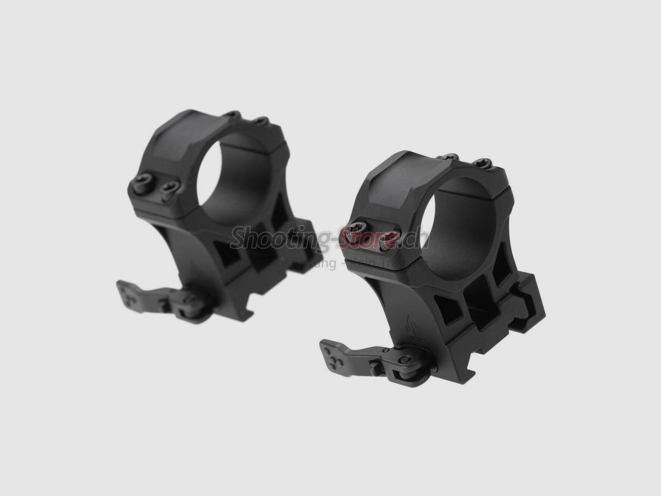 Leapers Accu-Sync QR 25.4mm High Profile Rings Black