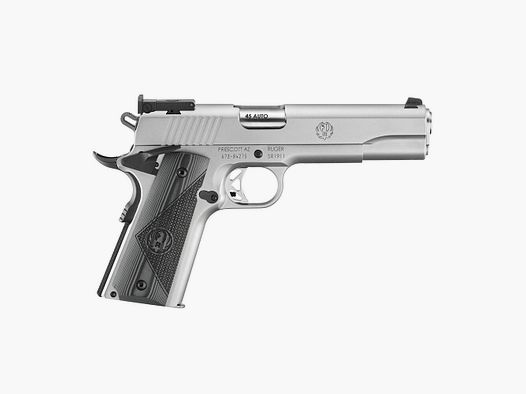 Ruger SR1911 TARGET .45 AUTO 5"/12,7CM ACERO INOXIDABLE BAJO BRILLO