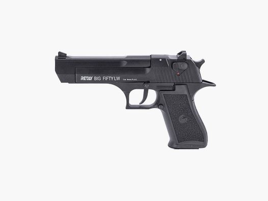 Retay Big Fifty LW Schreckschuss Pistole 9 mm P.A.K BLK