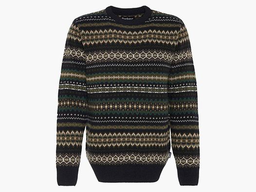 Barbour Pullover Case Fair Crew Black marl