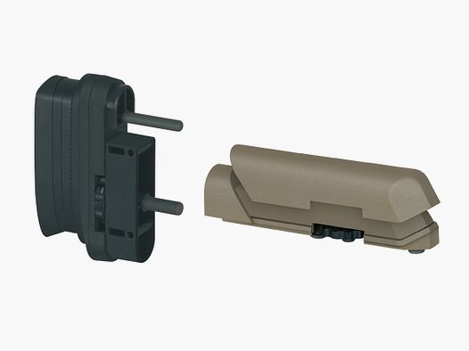 Amoeba Schaftbacke + Schaftkappe Striker S1 terre sombre