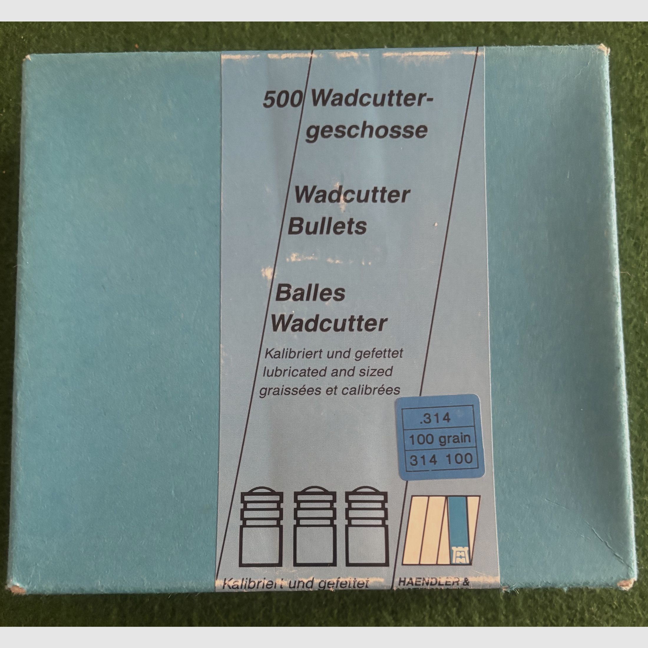 H&N Sport Bleigeschosse ,Caliber 32 .314-WC-gefettet