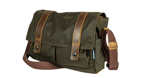 Waldkauz STEINKAUZ-Waxed Cotton Tasche "Fischland", oliv
