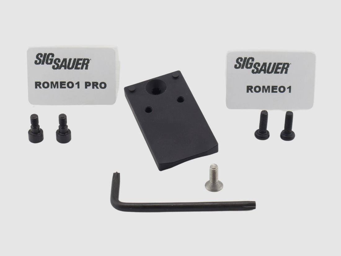 Piastra adattatore OR ROMEO 1 / PRO per pistole Sig Sauer P226 / P220 X-Series (produzione tedesca) Optical-Ready | X-Short X-Five X-Six X5 X6