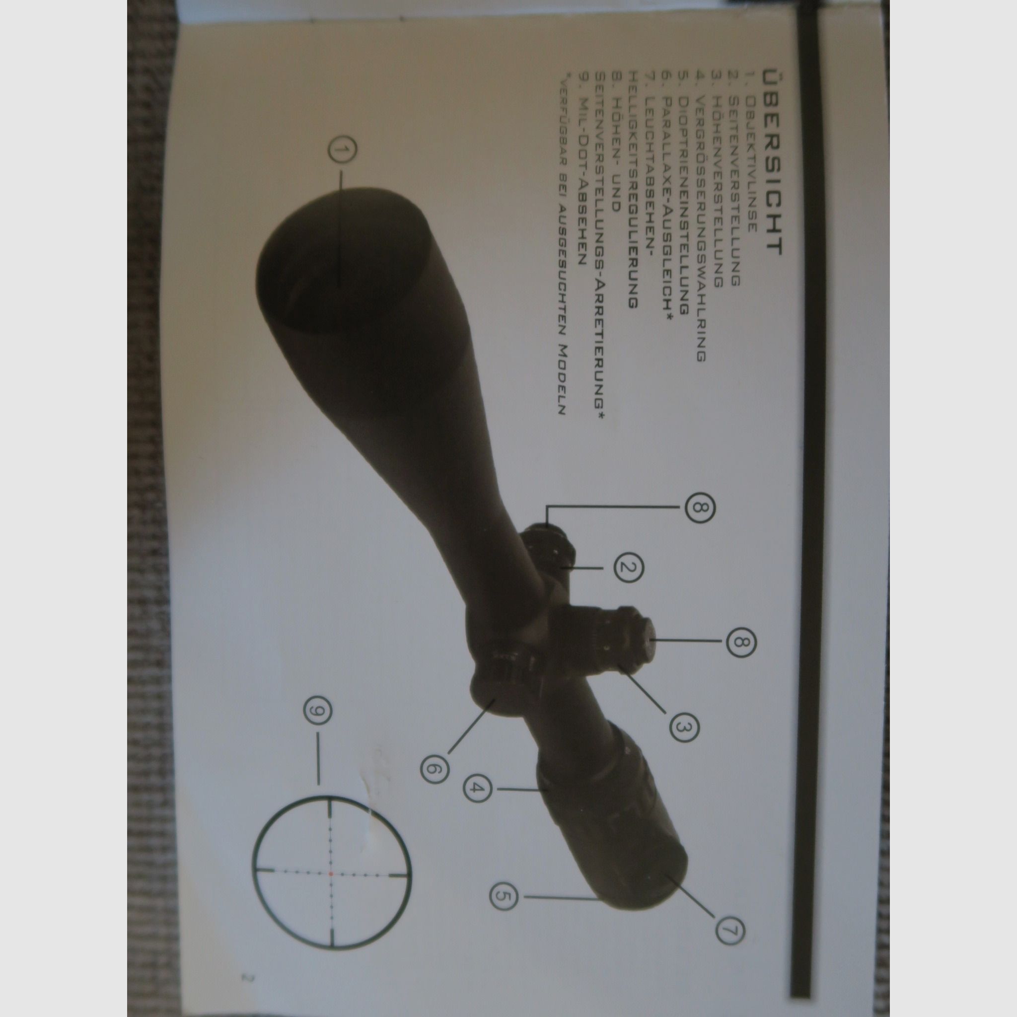 Zielfernrohr FALKE 8,5-25x50 mildot
