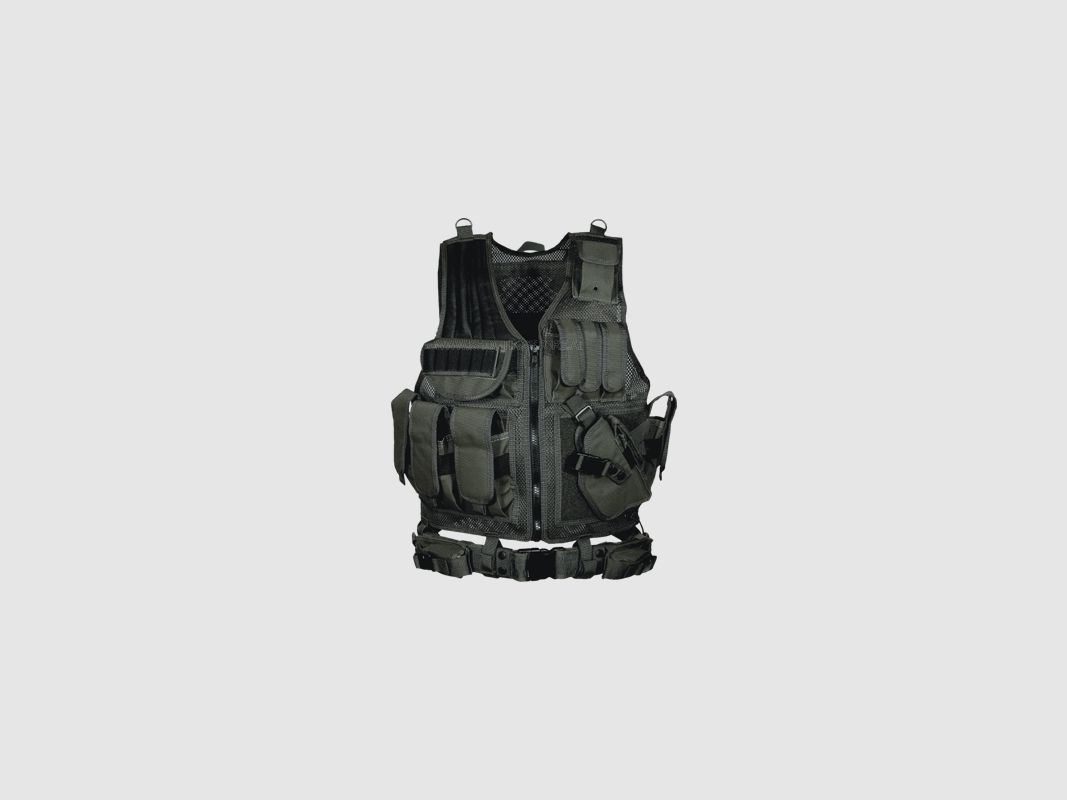 UTG 547 GILET TACTIQUE POUR FORCES DE L'ORDRE NOIR, image 1 sur 4