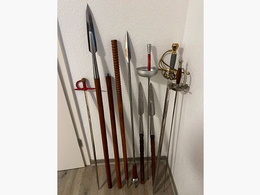 Konvolut Sammlung Schwert, Speer,