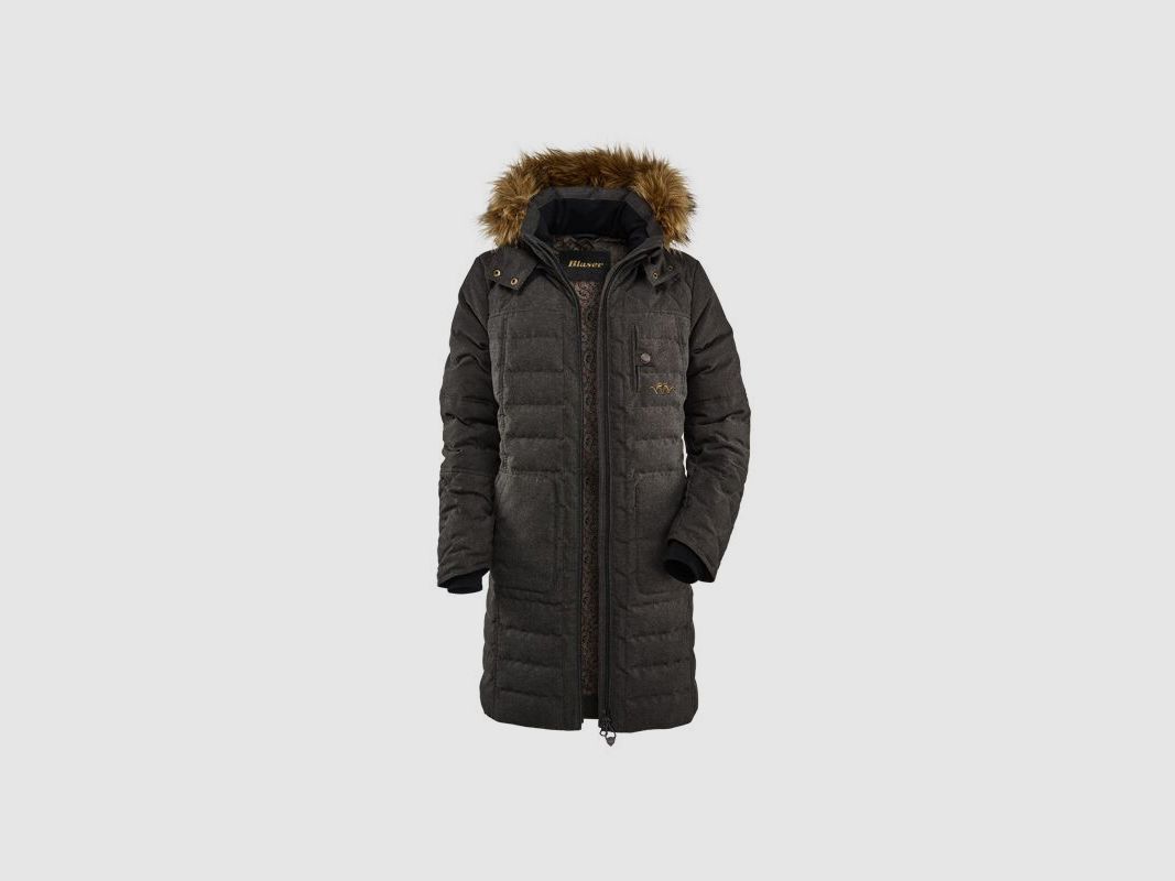 Blaser Vintage Daunen Parka Damen braun mélange