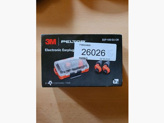3M PELTOR EEP-100 EU Elektroniczne zatyczki do uszu pomarańczowe
