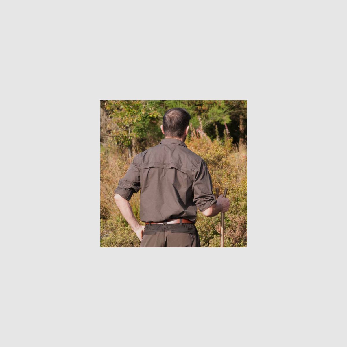 SHOOTERKING Forest Shirt Strech Hemd Brązowy