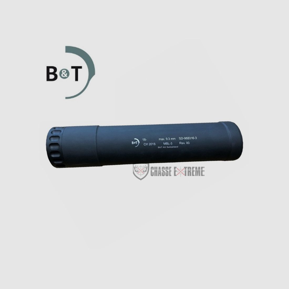 Suppressor B&T Monoblock 26x1.5 Cal 9.5mm Left-handed