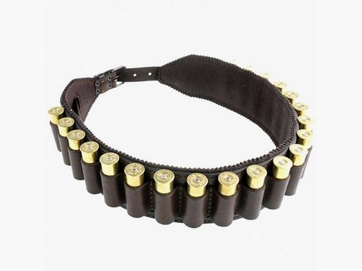 Patronengürtel Luxus - Leder - 20 x Schrot