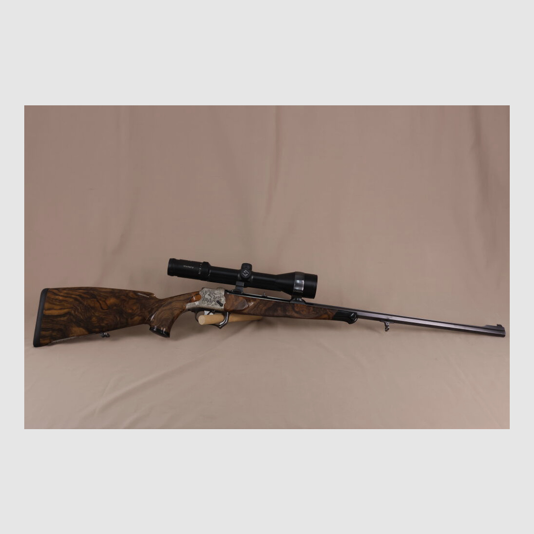 Outschar / Ferlach carabina a blocco sistema "Heeren" // legno da sogno // canna ottagonale // incisione // Zeiss Varipoint !!