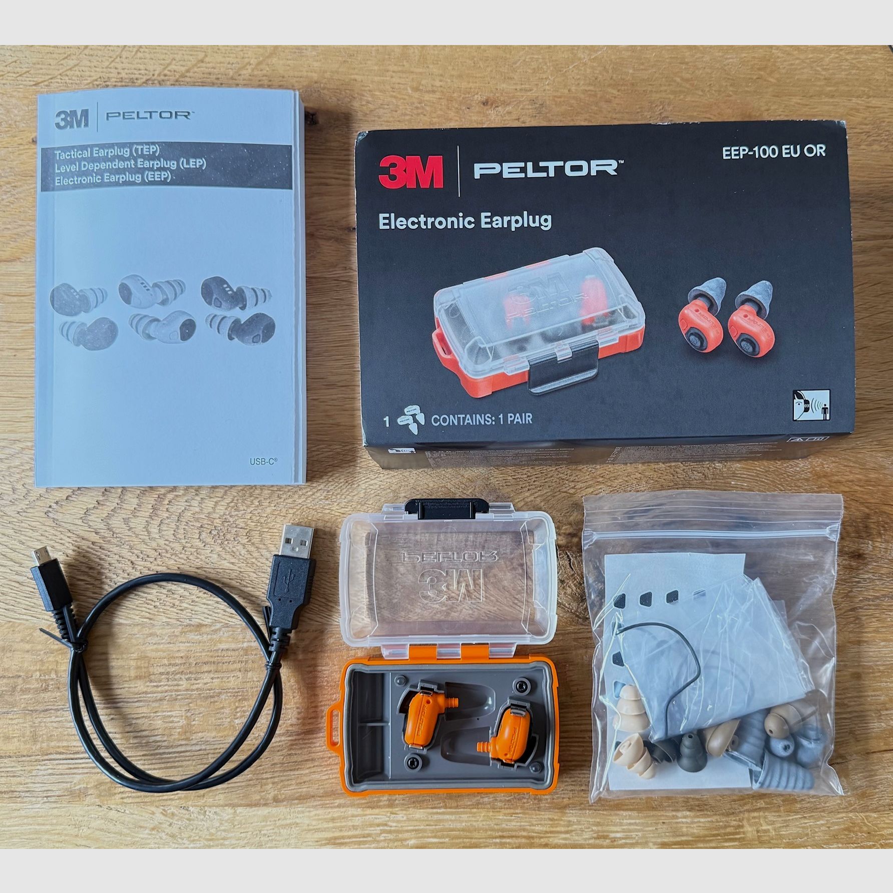 3M Peltor zatyczki do uszu EEP-100 myśliwskie elektroniczne zatyczki do uszu NOWE