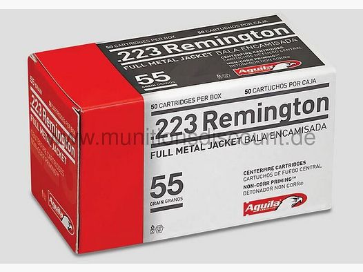 Aguila .223Rem., 55 grs Full Metal Jacket